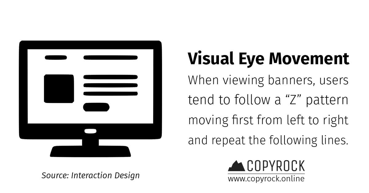 design tips statistics banner viewing z pattern