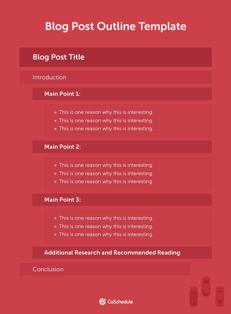 blog outline template coschedule