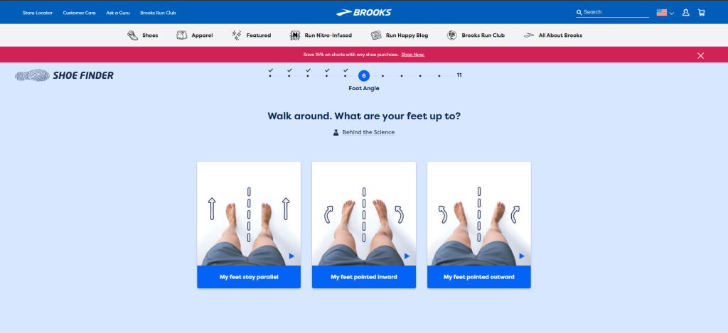 brooks shoe finder